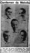 Matéria sobre os Gentlemen da Melodia no jornal A gazeta de notícias