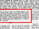 Nota no jornal Diário da Noite (17/10/1956)