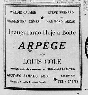 Anúncio da inauguração da Arpège