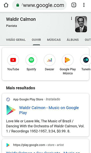 Waldir Calmon em Streaming